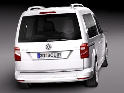 Volkswagen Caddy Passenger van 2016 3D model