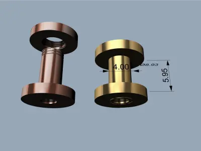 Expansor 4 mm - Ear stretching - Ear gauging -Expander 3D print model