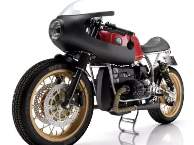 Cafe Racer R80 Motorcycle 3D model