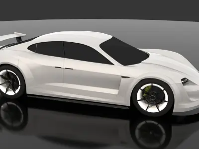 Porsche Mission-e Taycan Bodykit V2 3D model