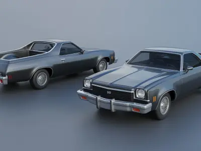 Chevrolet El Camino 1973 3D print model
