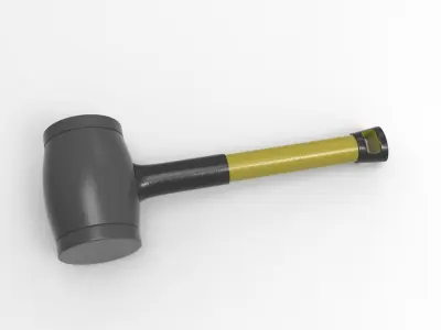 Huppo Rubber Mallet Low-poly 3D model