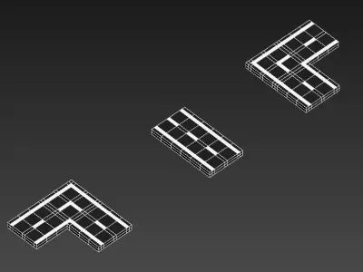 Basic Roads Free low-poly 3D model