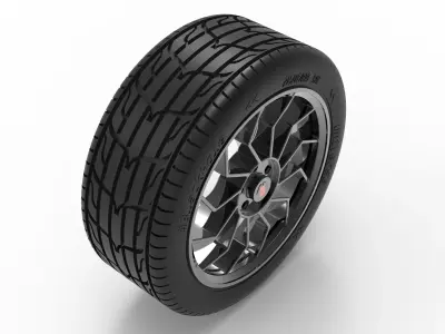 19 inch Wheel -Skagoe- 3D print model