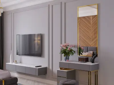 Modern Living room 3D model purchase