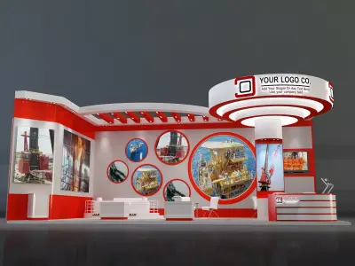 Booth Exhibition Stand a230c  3D model
