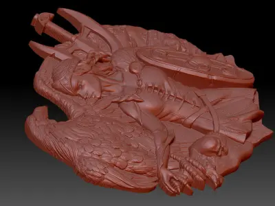 Viking Girl 3D print model