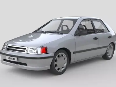Generic Classic Hatchback 1993 3D model
