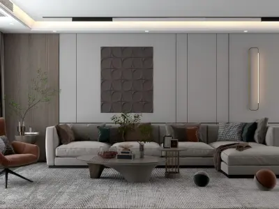 Modern Interior Design 04 3D model