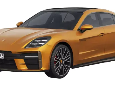 Porsche Panamera Turbo E-Hybrid 2024 3D model