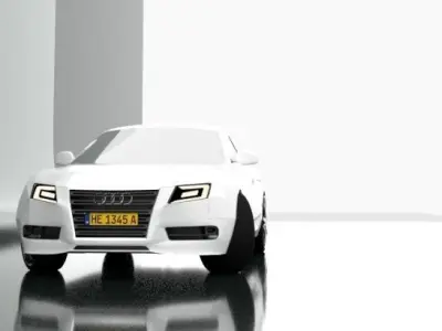 Aoudi A5 sportback Low-poly 3D model