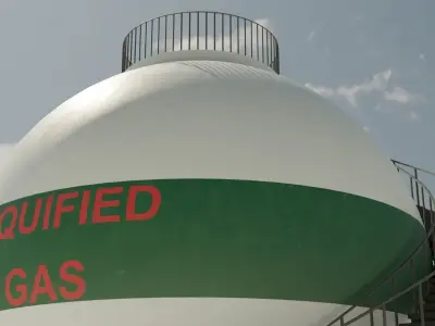 Sphere tank Low-poly 3D model