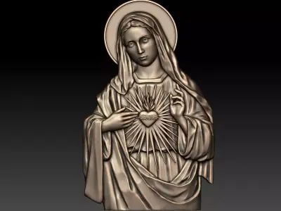 Immaculate Heart of Mary 3 3D print model