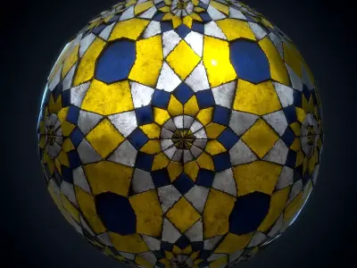 Persian Mirror work material - VOL 04 - Maps - SBsar Texture