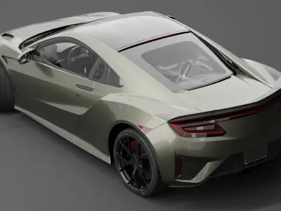 honda acura nsx Low-poly 3D model