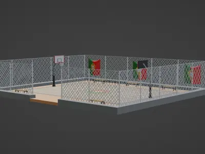 Basketball Stadium - Portugal Low-poly 3D model
