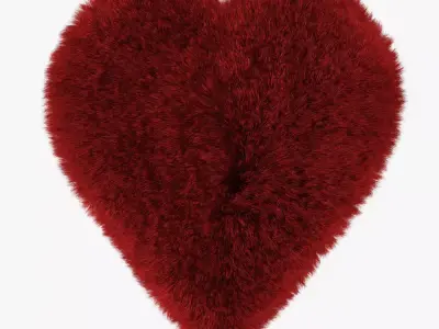 Red Heart rug 3D model