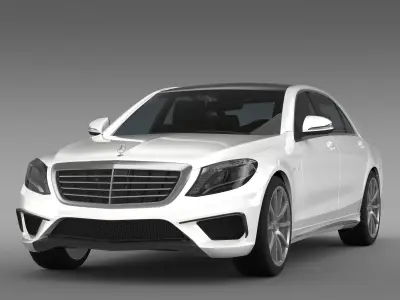 Mercedes Benz S 63 AMG Lang V222 2016 3D model