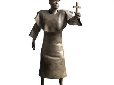 Religious man 3D model