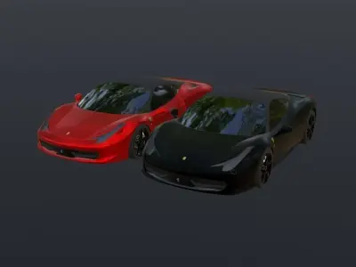 Ferrari 458 Italia 3D model purchase