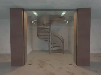 Underground luxury garage 3D model