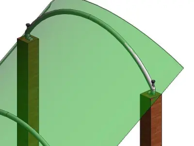 GRADAS staircase with cover 3D model