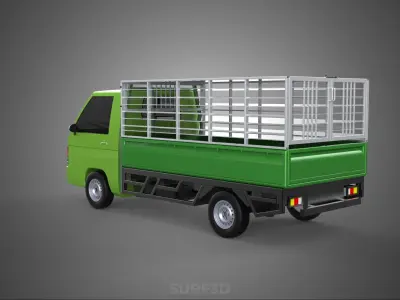 FOWL POULTRY BIRD CARRIER RACK FENCE CAGE TRUCK PICKUP CAR CARGO 3D model