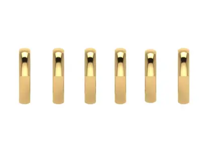 matching weeding band half dome collection  3D print model