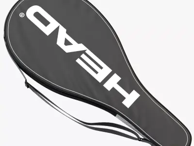 Tennis Racket Head Case Low-poly 3D model