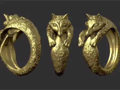 Gold Fox 3D model