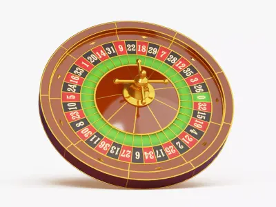 European Roulette Wheel 3D model