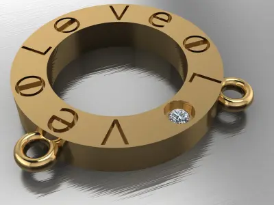  Necklaces LOVE 3D printed model  Free 3D print model