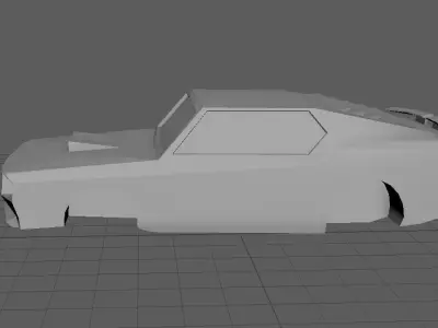 3D Low Poly Car Low-poly 3D model