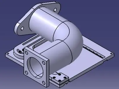 Elbow Pipe Fixture 3D print model