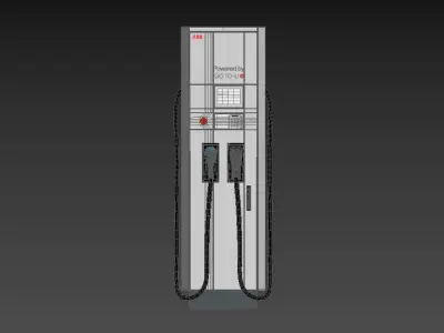 ABB Terra 124 CC EV Charger Station 3D model