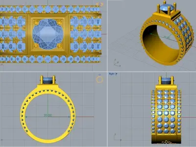 cute ring 7 3D print model