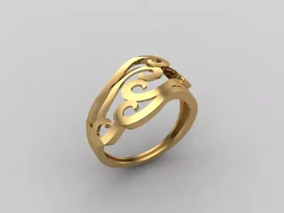 Women Ring Plain Ring Ready STL 3DM Models Womens Rings 3D print model 9