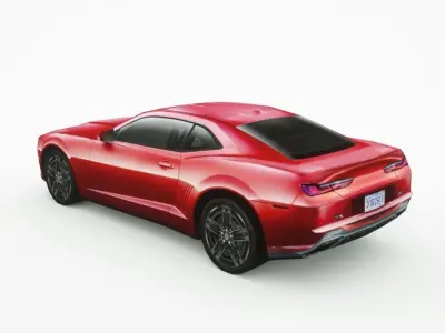 Generic Muscle-car v4 Low-poly 3D model