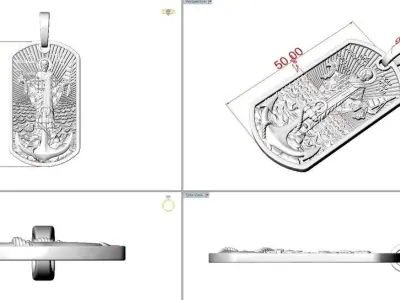 Pendant for sailors 3D print model