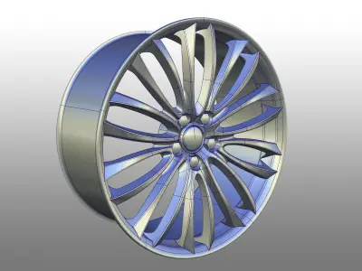 Alfa Romeo 8C Spider Rims 3D model