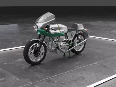Ducati 750 Imola Low-poly 3D model