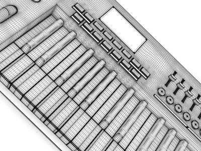 Keyboard Workstation 1 3D model