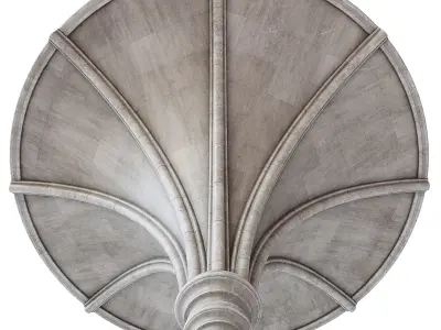 Throme Room Pillar Ceiling Middle 3D model