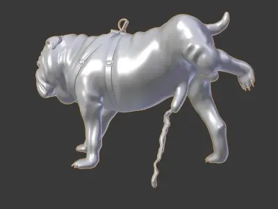 Dog Pee Pose Base 3D model