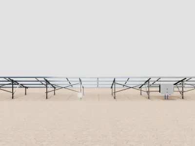 Solar Construction 3x8 Table 3D model