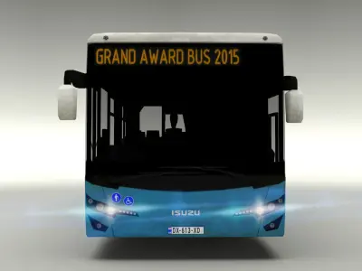 ISUZU Citiport Bus Low-poly 3D model