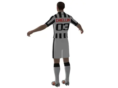 Football Player 05 Low-poly 3D model