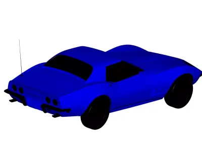 Chevrolet Corvette convertible 1966 3D model