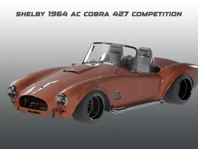 Shelby - 1964 - AC Cobra 427 Competition 3D model