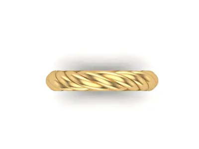 Twisted ring Free 3D print model